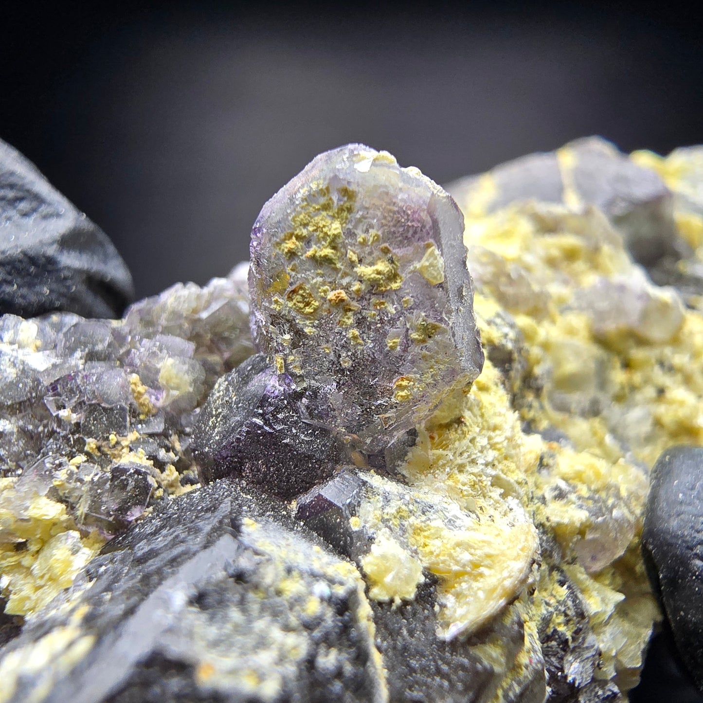 Fluorite fantôme claire, scène muscovite Erongo namibie, Collection 80*31*30mm