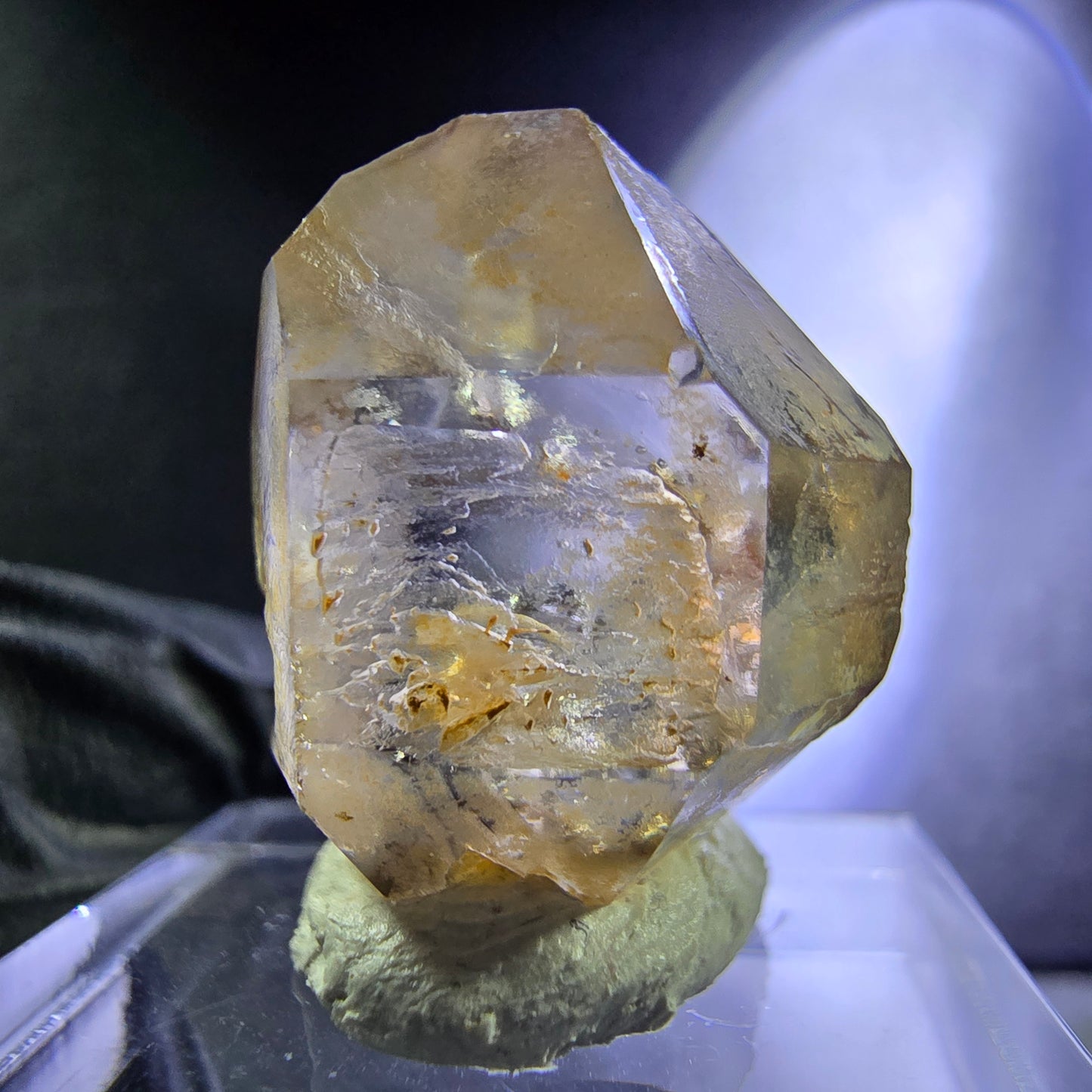 Klarer Rauchquarz, Zepter Quarz Doppelender 22*16*16mm aus Goboboseb Namibia