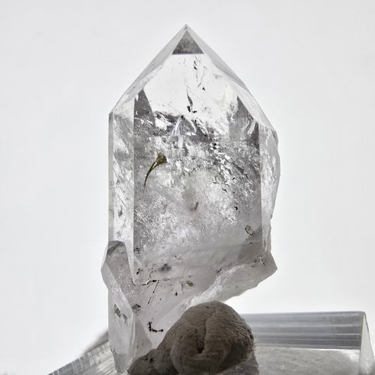 Phantom Amethyst mit Epidot, Hämatit Streep Mine, Goboboseb, Namibia 34*17*16mm