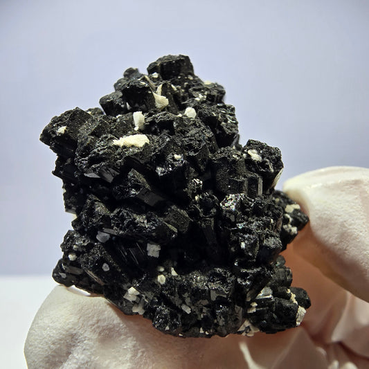 Tourmaline Schorl rare, spécimen d'orthose, Erongo, Namibie, 35 x 21 x 26 mm