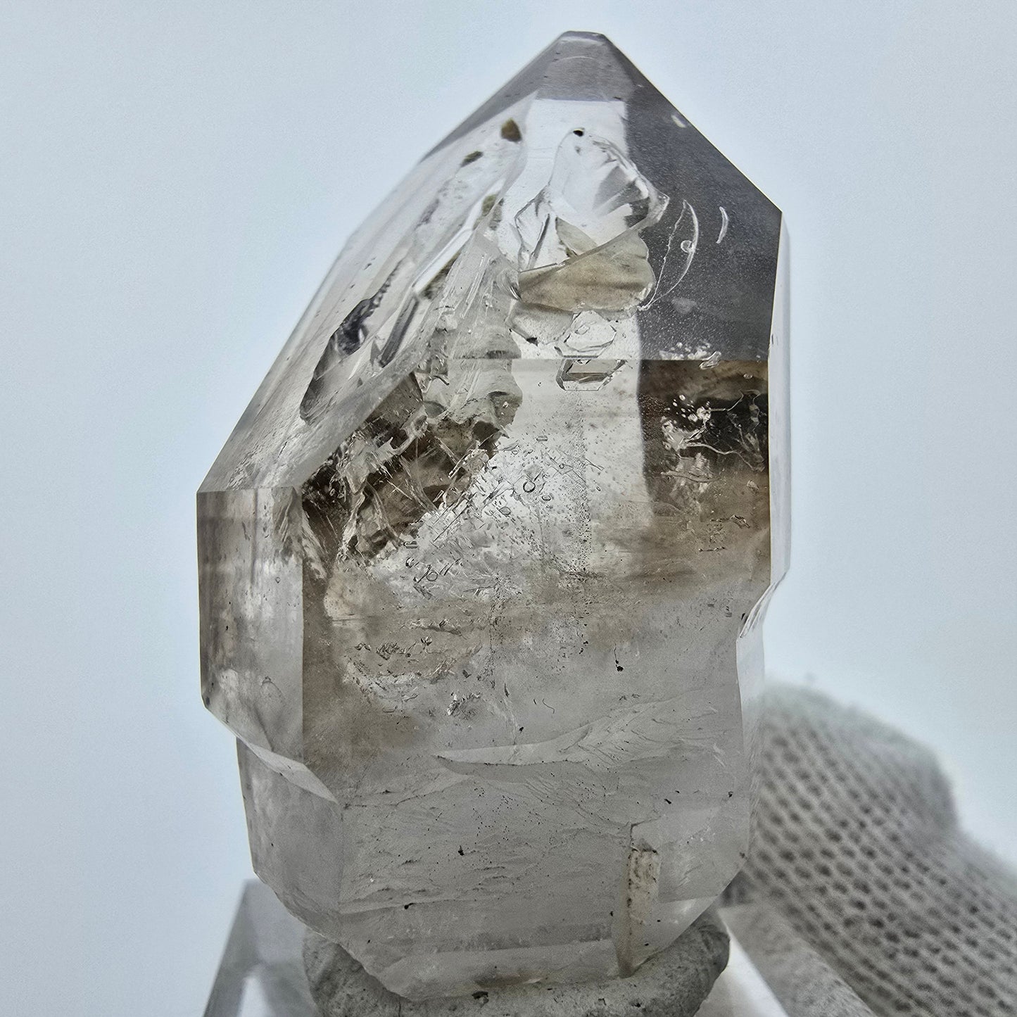 Klarer Phantom Rauchquarz Zepter Kristall Goboboseb, Namibia 50*24*24mm