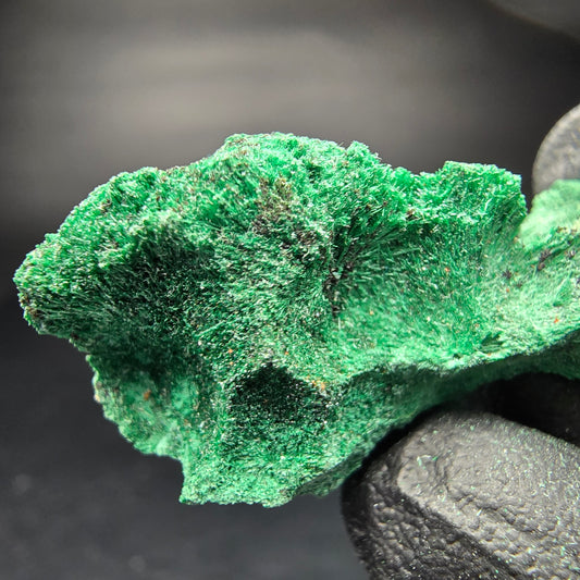 Spécimen rare de malachite, vert Kaokoveld, collection minérale 35*19*16mm namibie