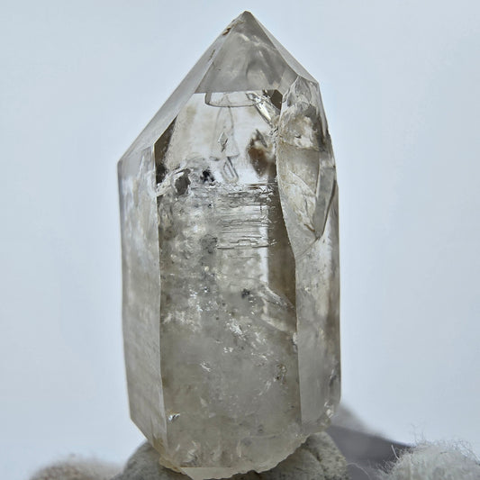 Enhydro Phantom Rauchquarz Spitze 2x Blase Goboboseb Namibia 37*19*14mm Sammlung