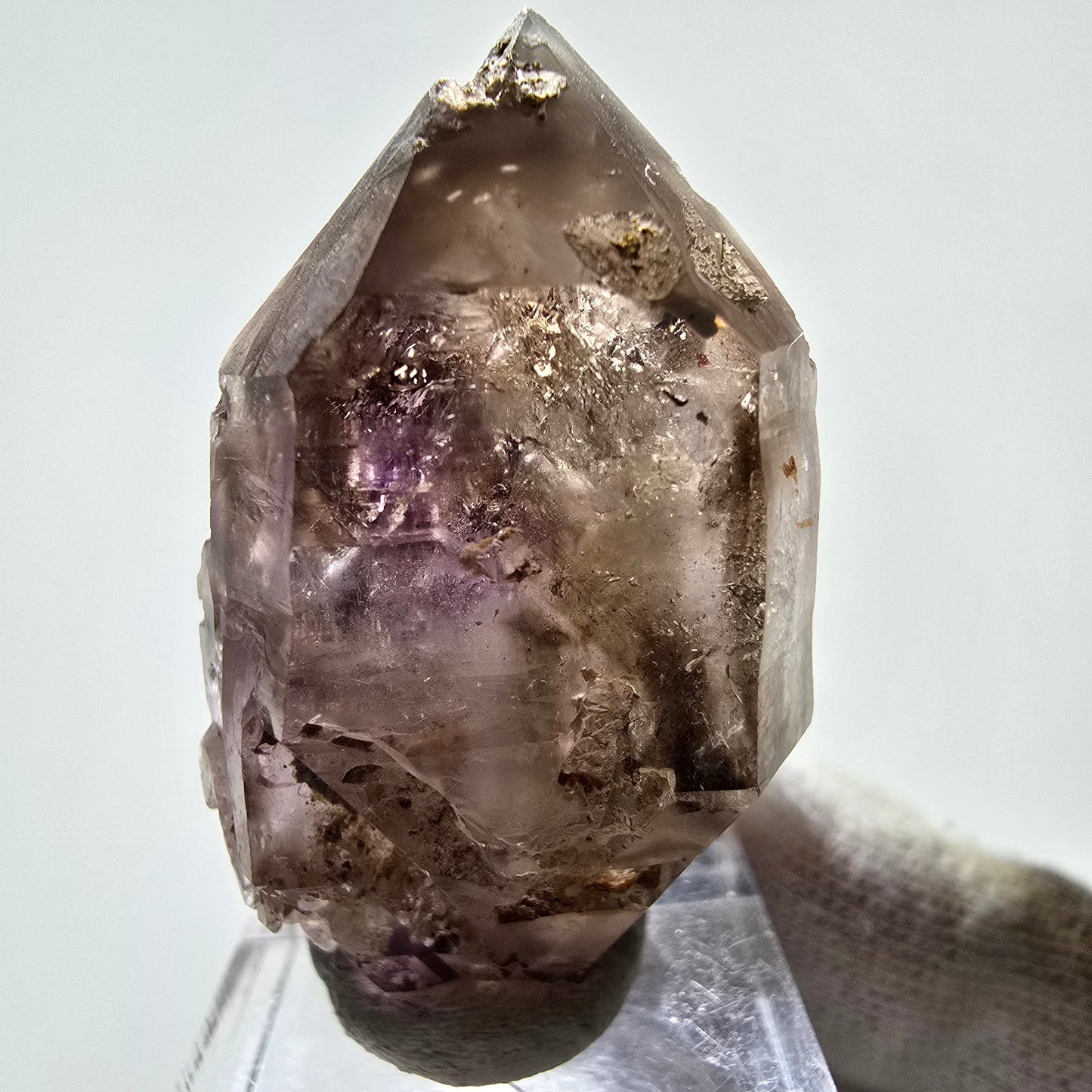 Améthyste fantôme rare DT Scepter Point Brandberg, Namibie 45*28*23mm