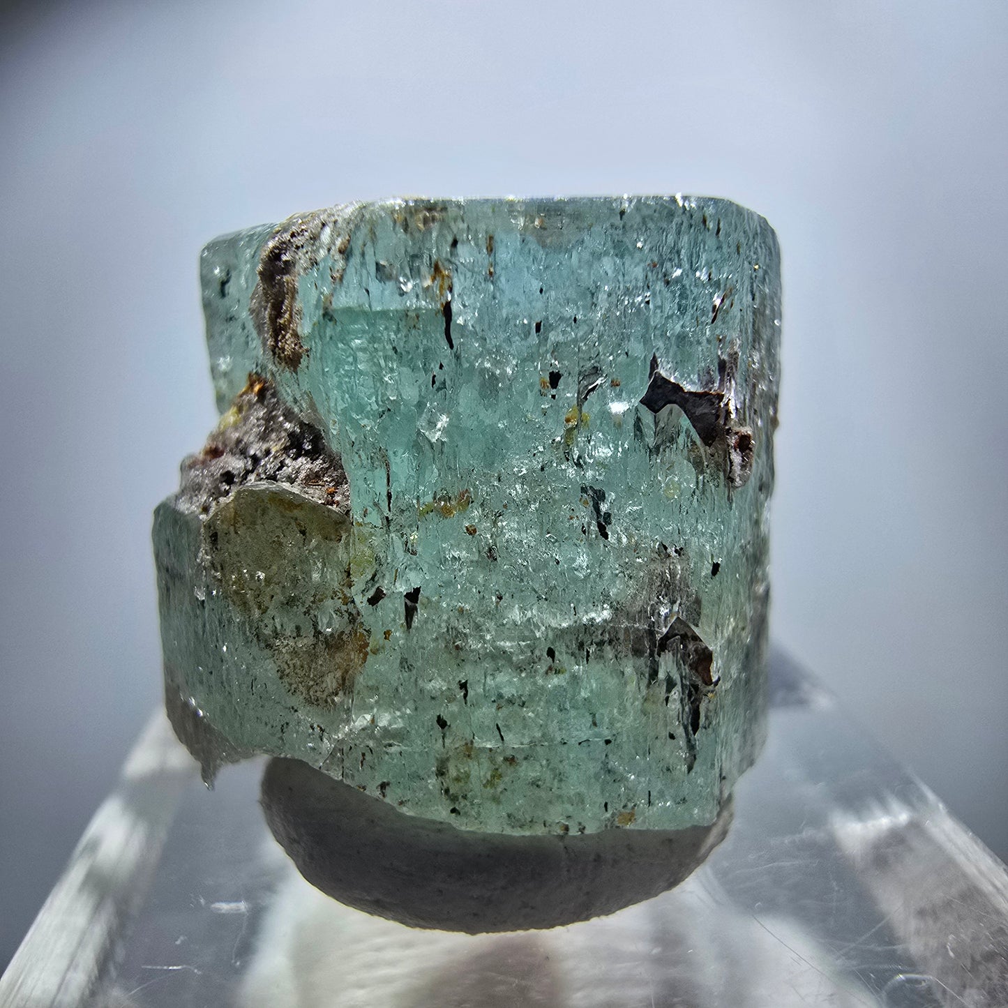 Seltener Aquamarin X mit Hyalit Erongo, Namibia 20*18*16mm