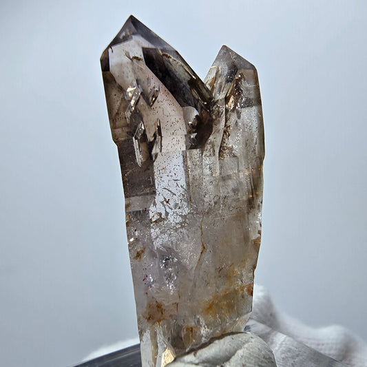 Klare Phantom Rauchquarz DT Zepter Spitze Goboboseb, Namibia 38*16*12mm