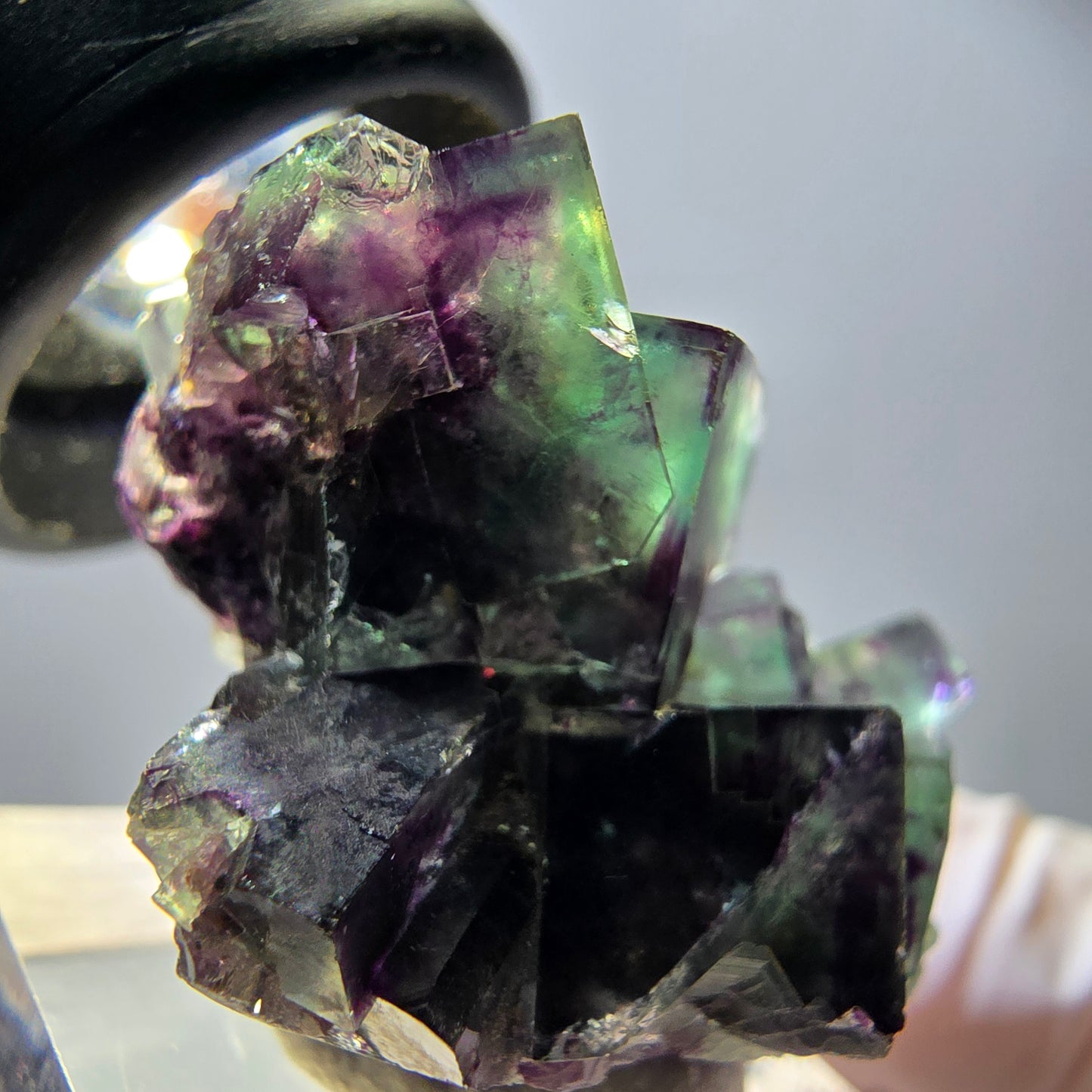 Rare Fluorite Cube Specimen, green purple Okorusu, Namibia 35*24*19mm
