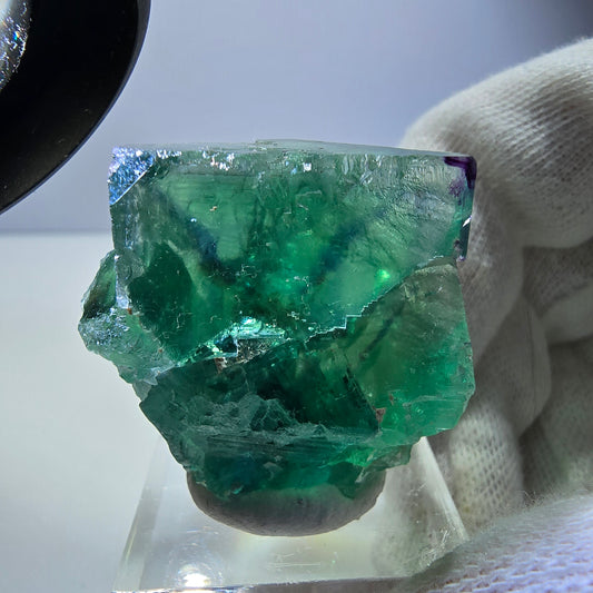 Cube de fluorite fantôme, parquet, turquoise vert, Okorusu, Namibie 37*36*24mm