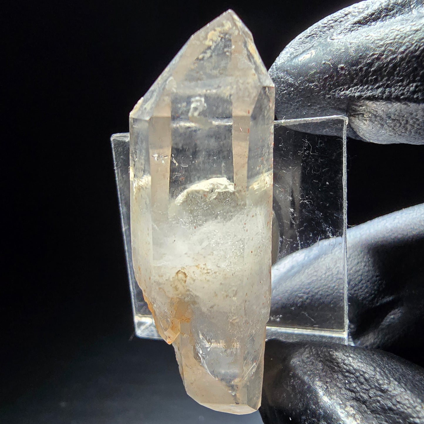 Phantom Rauchquarz Doppelender Eisen Stufe Goboboseb, Namibia 46*14*12mm