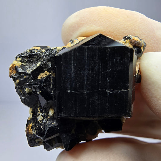 Symm. Schorl Tourmaline Orthoclase Specimen Erongo, Namibia 31*26*15mm Collection