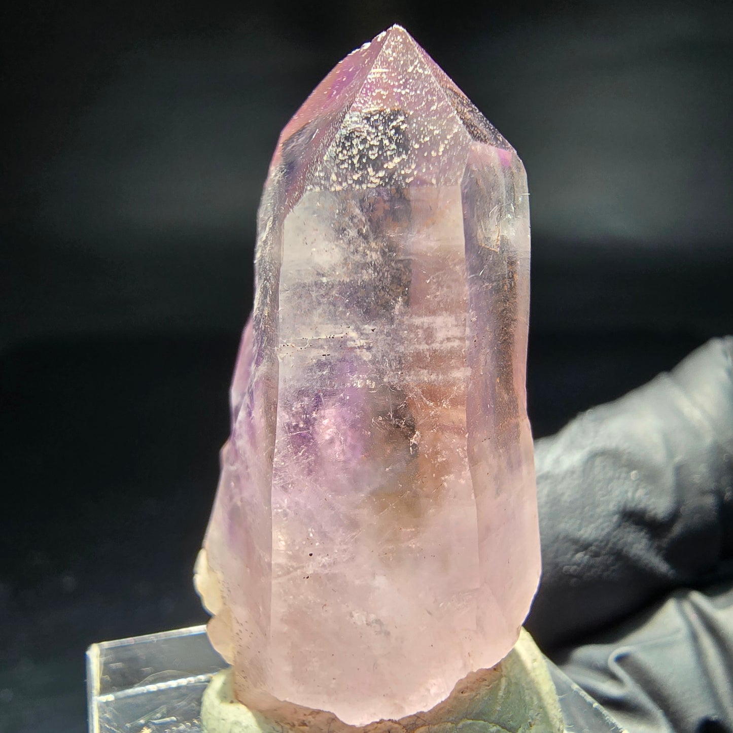 Klare Phantom Amethyst Zepter Spitze Goboboseb Namibia 37*22*15mm Sammlung