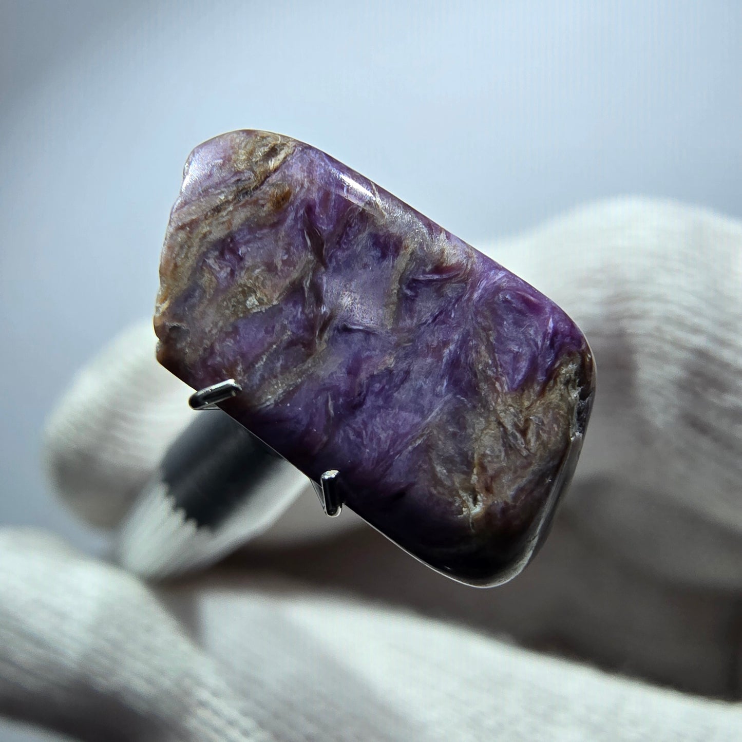 Rare Charoite crystal purple, polished Russia 17*9*4mm