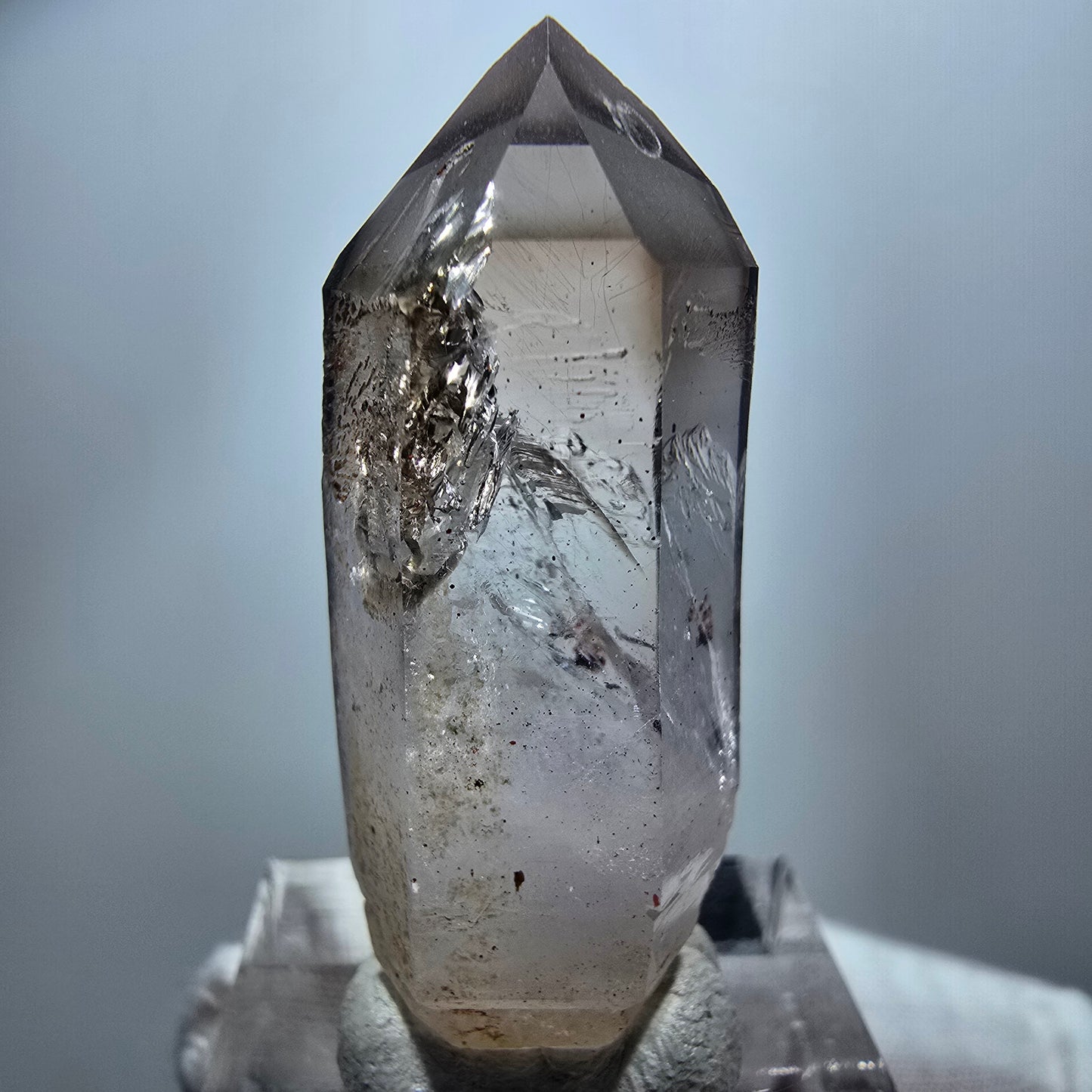 Klare Phantom Rauchquarz DT Zepter Kristall Goboboseb, Namibia 41*15*14mm