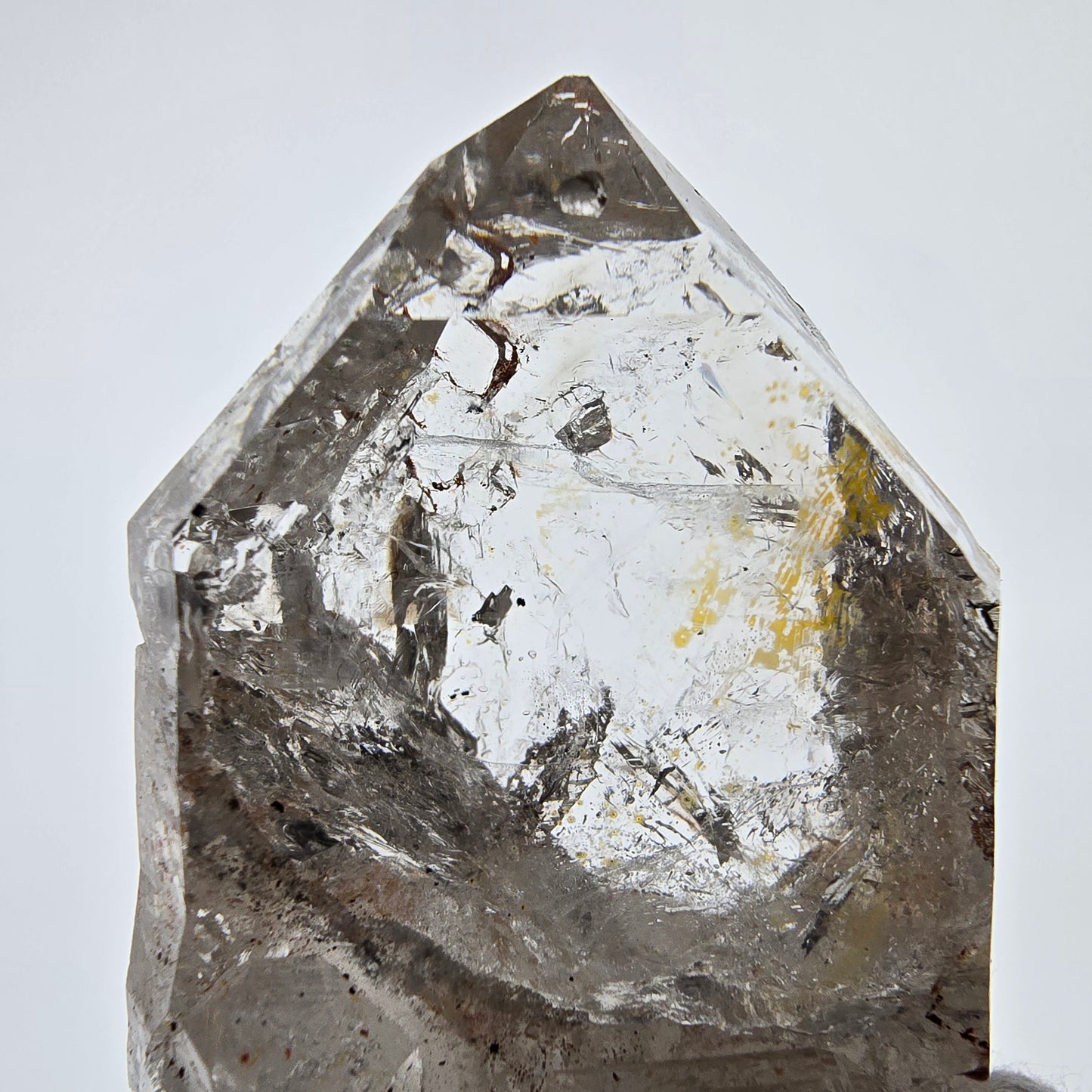 Squelette Fantôme Quartz Fumé DT Sceptre Valentine Pocket Goboboseb Namibie 78*44*24mm
