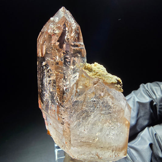 Klare Phantom Rauchquarz Zepter Spitze Goboboseb, Namibia 50*32*23mm Sammlung