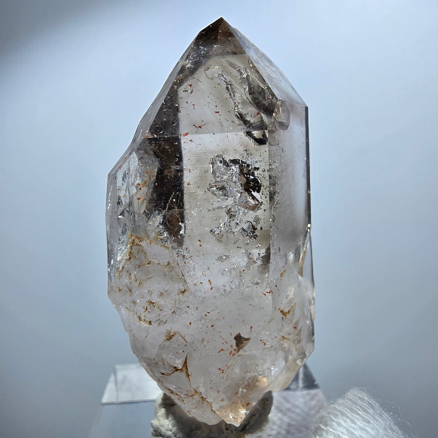 Clear Phantom Smoky Quartz Scepter Point Goboboseb, Namibia 47*23*18mm