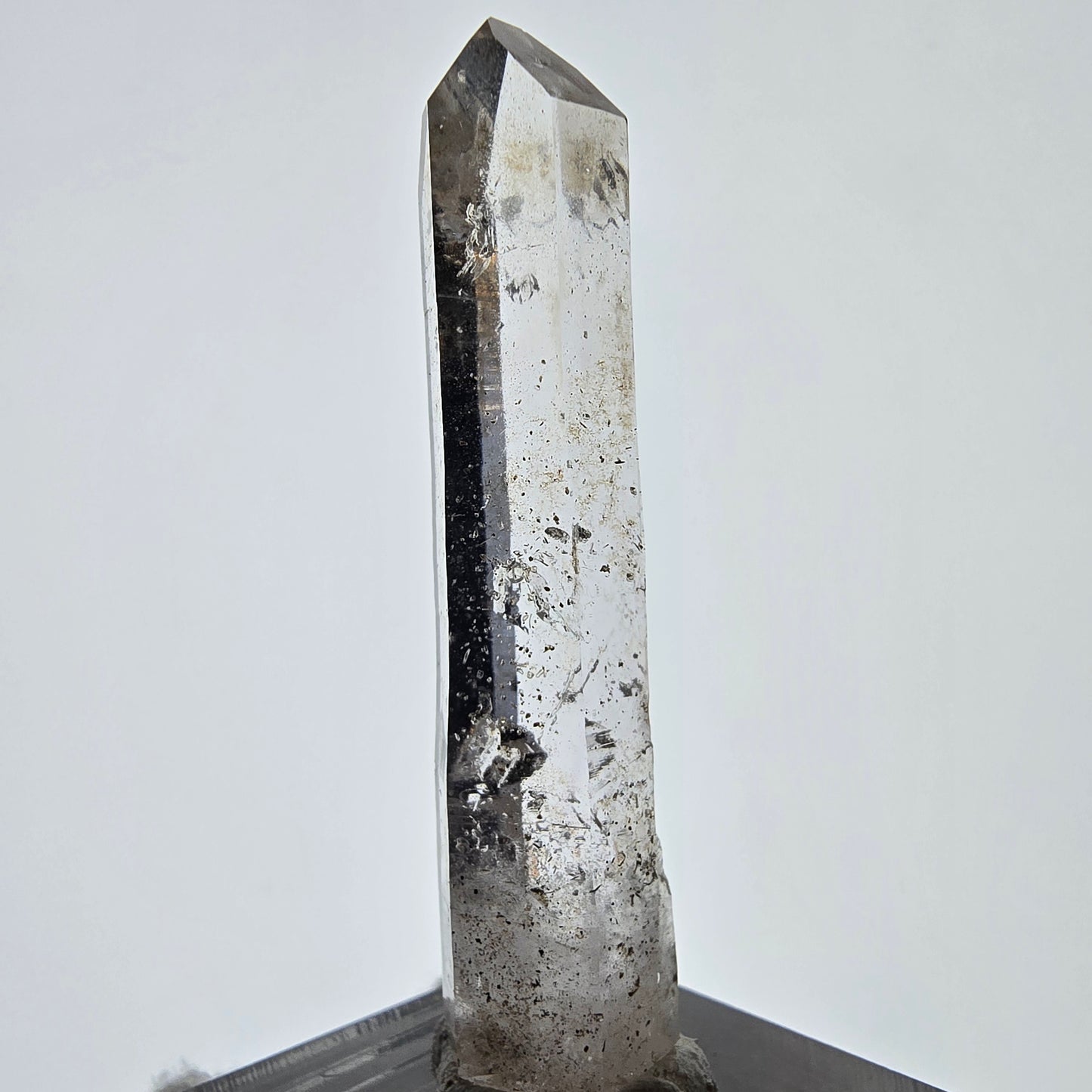 Enhydro Lemurian Smoky Quartz Scepter, 1x Bubble Valentine Pocket, Namibia 52*12*9mm