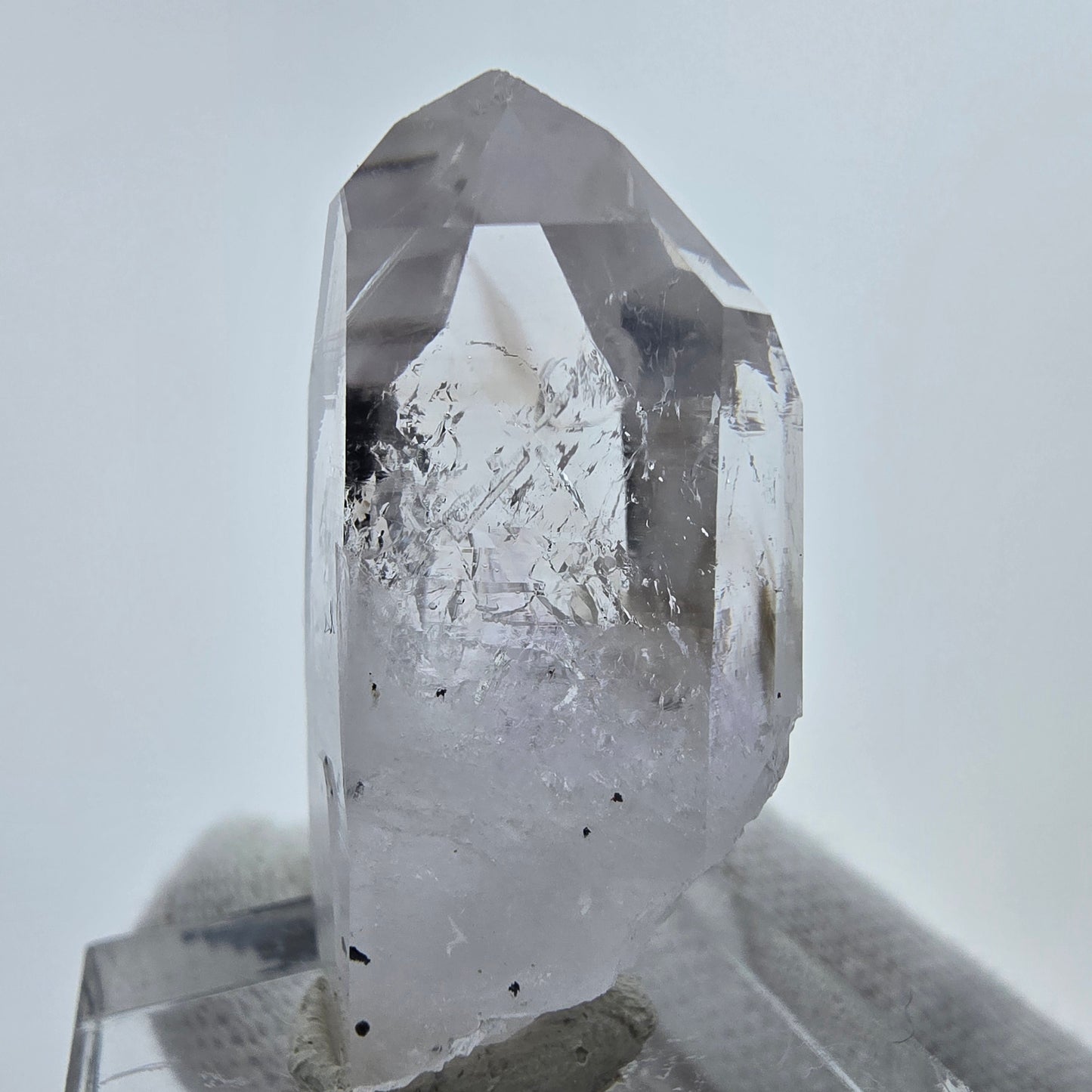 Enhydro Phantom Amethyst mit Hämatit Streep Mine, Goboboseb, Namibia 35*19*17mm