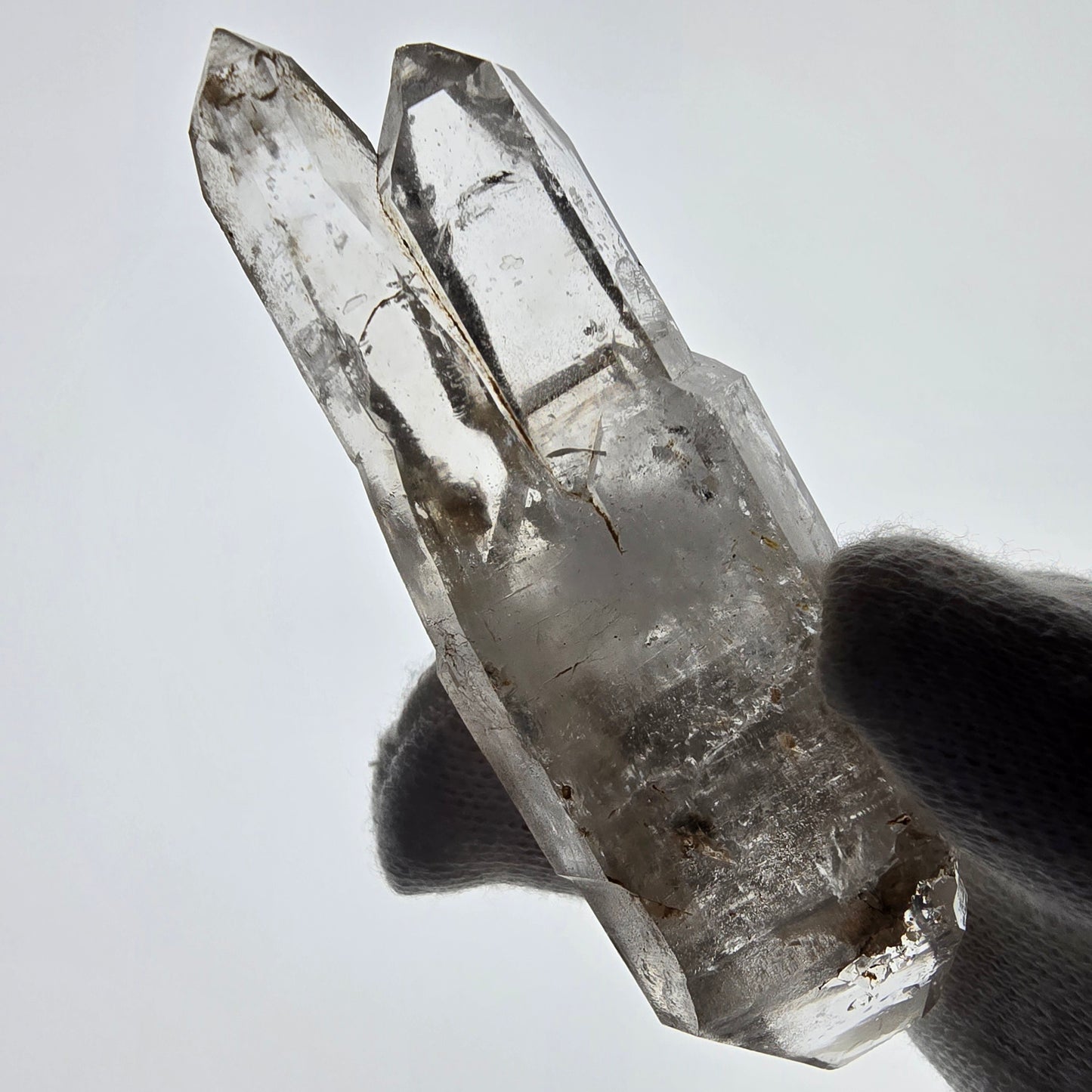 Skeleton Phantom Smoky Quartz DT Scepter Valentine Pocket Goboboseb Namibia 80*26*17mm