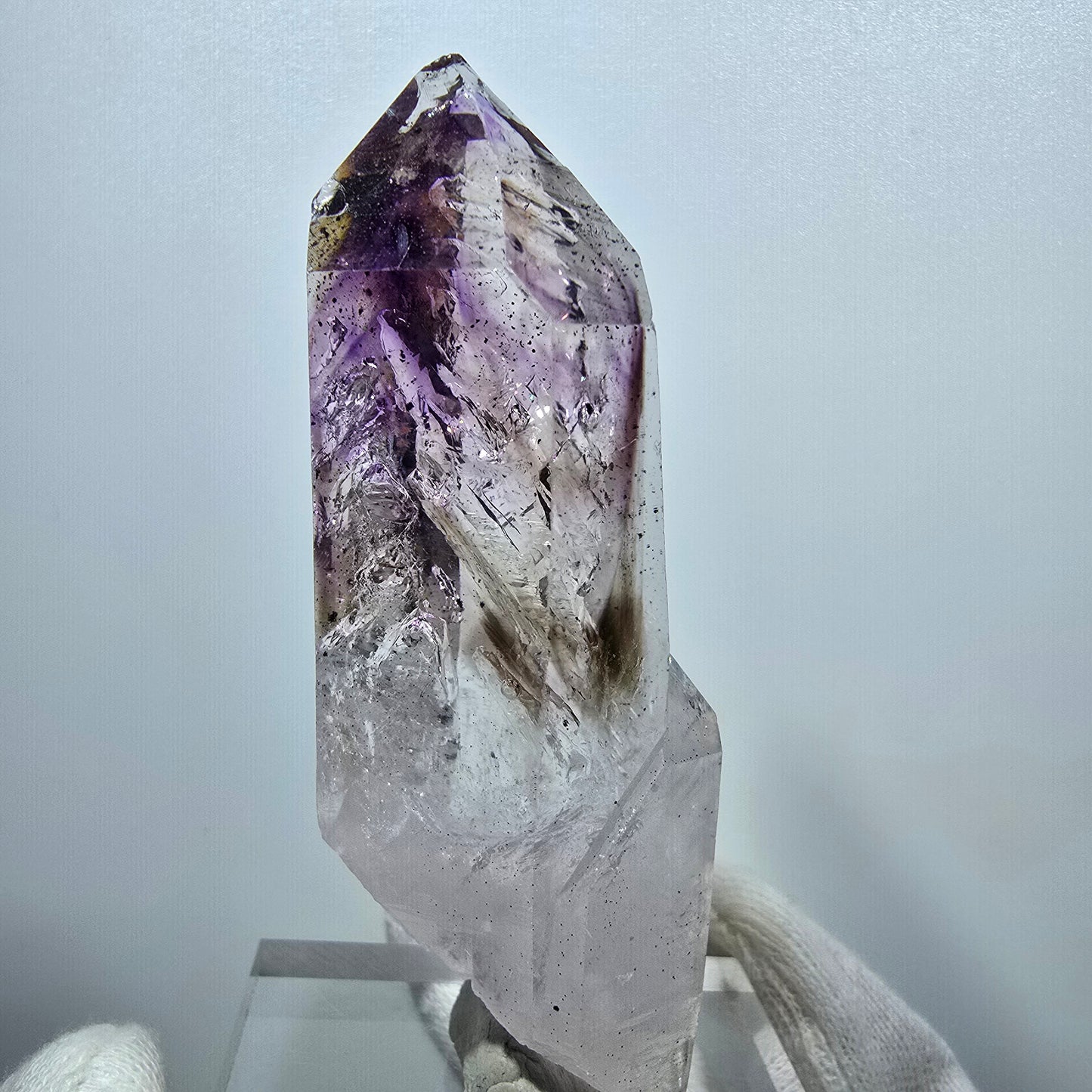 Enhydro Phantom Hämatit Amethyst, 4x Blase Streep Mine Gobobo Namibia 81*29*21mm