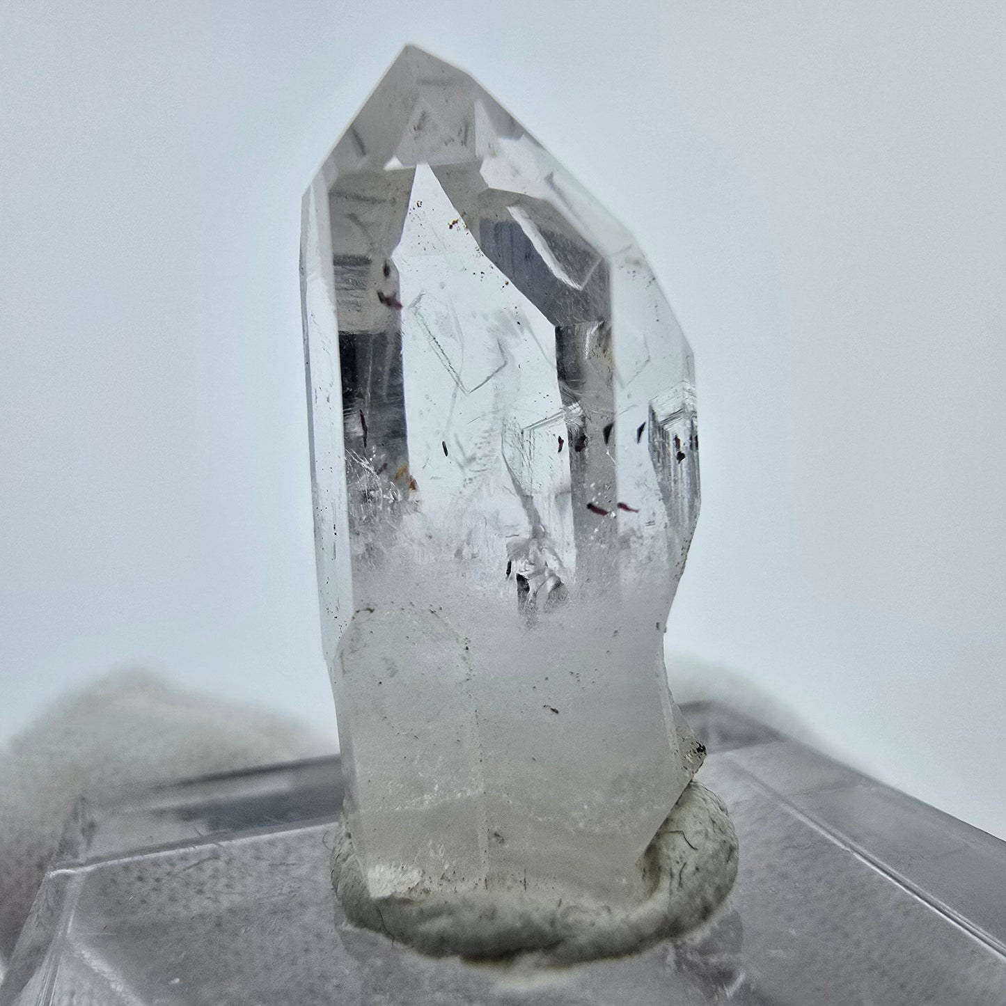 Klarer Harlekin Phantom Quarz Kristall Streep Mine, Goboboseb Namibia 24*12*12mm