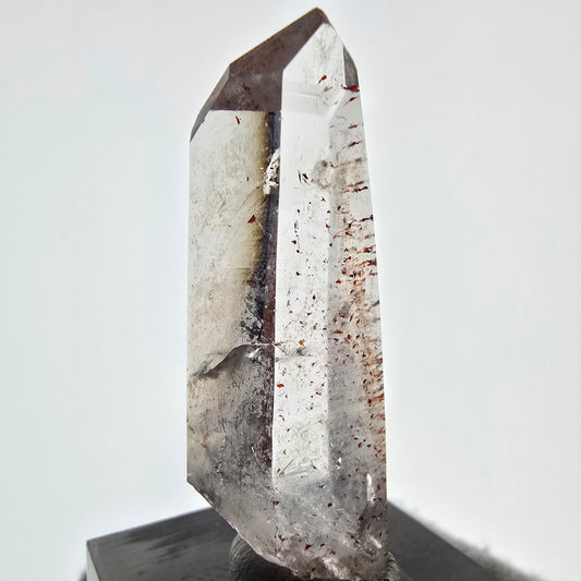 Montre de poche Harlequin Phantom Smoky Quartz Point Valentine, Namibie 44 x 15 x 9 mm