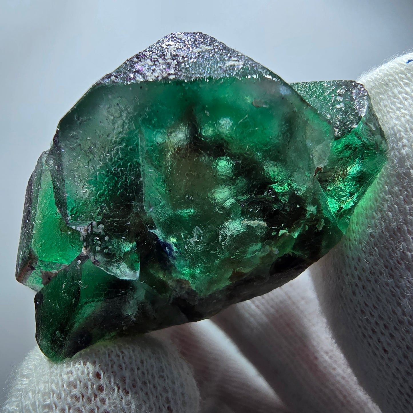Clear Phantom Fluorite Cubes, Schorl Tourmaline Specimen Erongo, Namibia 44*37*32mm