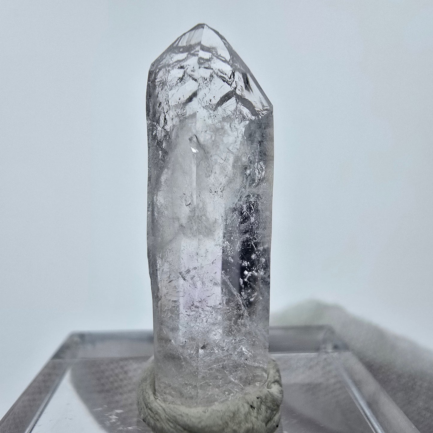 Clear Rock Crystal Quartz with Analcim Streep Mine Goboboseb Namibia 26*8*7mm