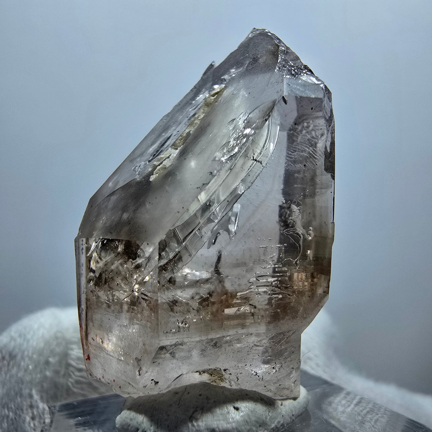 Clear Phantom Smoky Quartz Scepter Point Goboboseb, Namibia 37*21*17mm