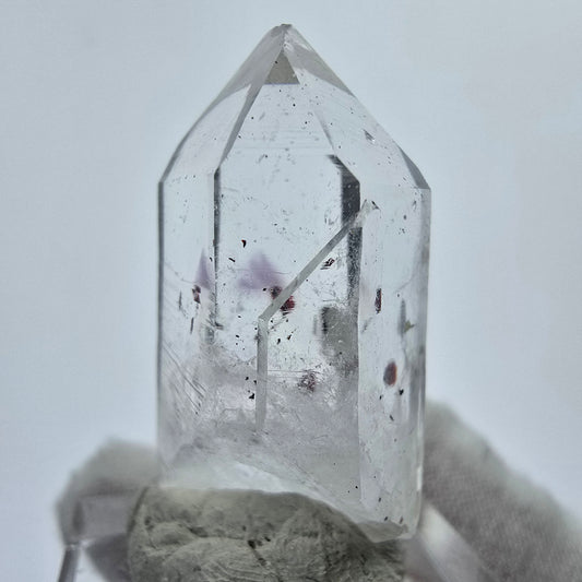 Cristal d'améthyste fantôme Harlequin Streep Mine Goboboseb Namibie 37*20*14mm