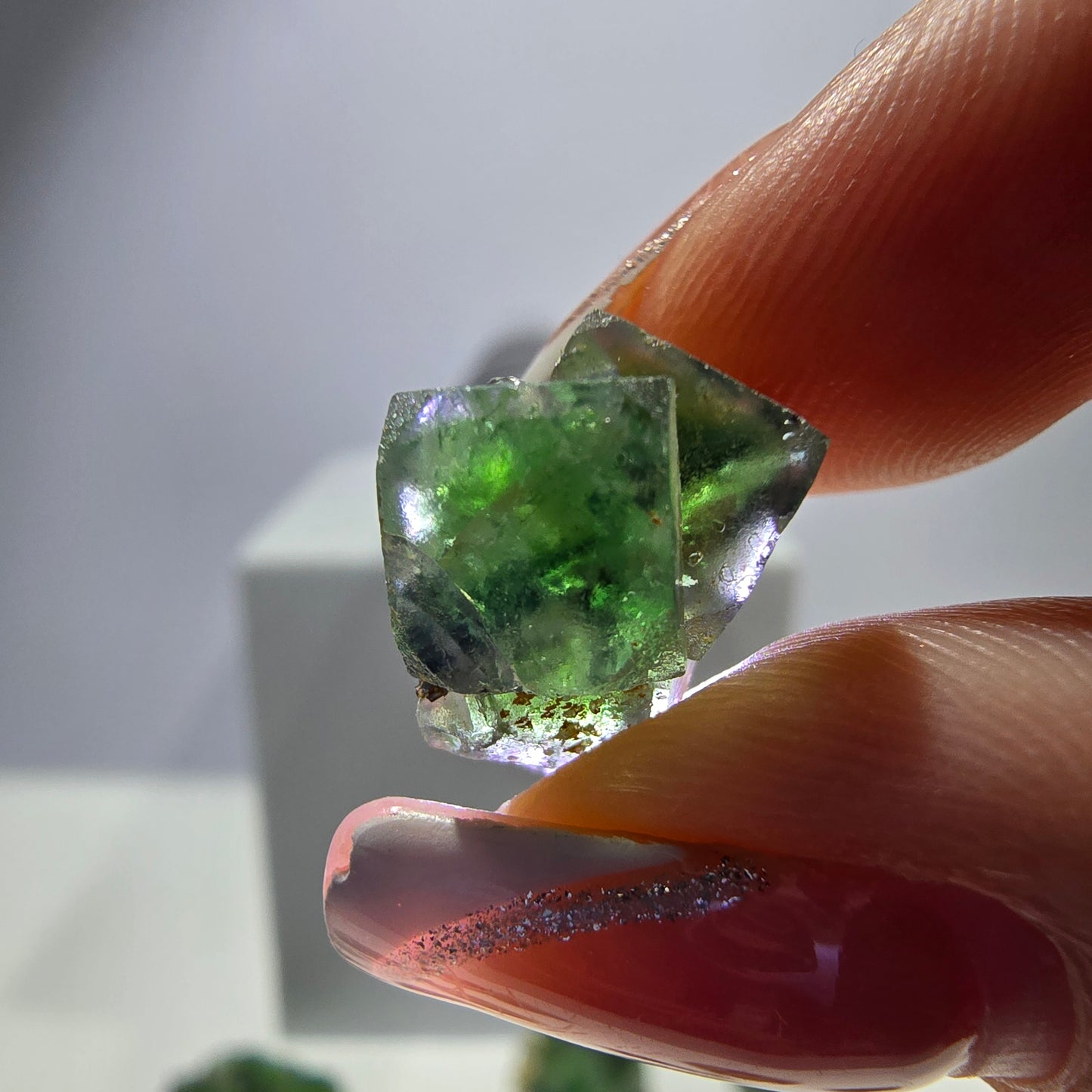 Lot de 16 Fluorite Fantôme, Hyalite Tourmaline Schörl Moscovite Steps Erongo, Namibie