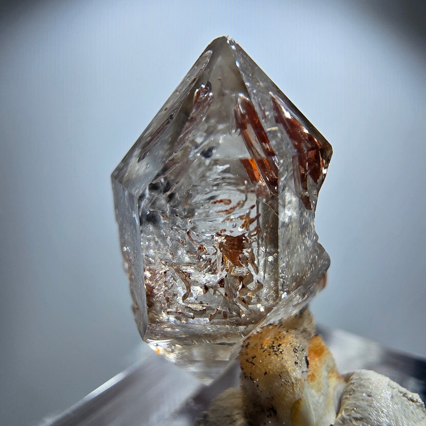 Enhydro Phantom Rauchquarz Skelett DT Zepter Goboboseb, Namibia 21*15*11mm