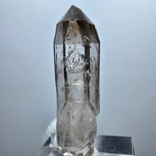 Klare Phantom Rauchquarz DT Zepter Spitze Goboboseb, Namibia 39*11*8mm