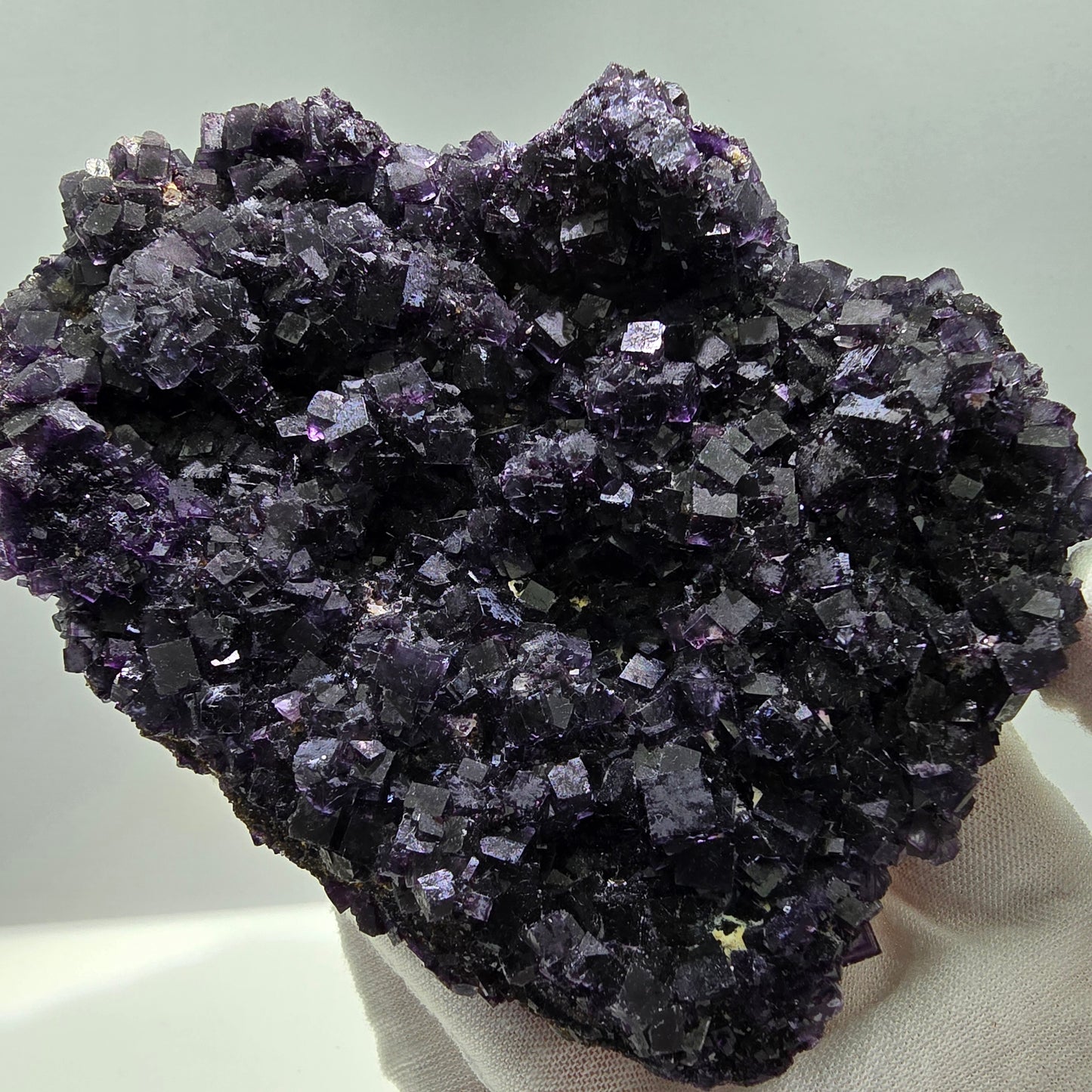 Große Phantom Fluorit Würfel Stufe, doppelseitig Okorusu, Namibia 120*90*30mm