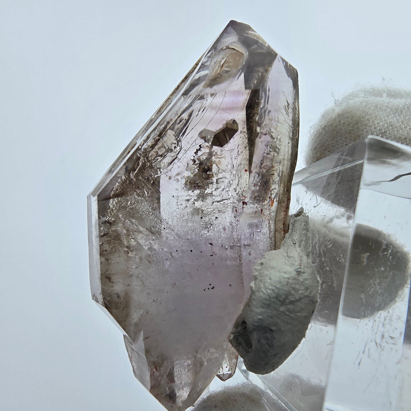 Enhydro Phantom Amethyst DT Zepter, 3x Blase Goboboseb, Namibia 51*22*22mm
