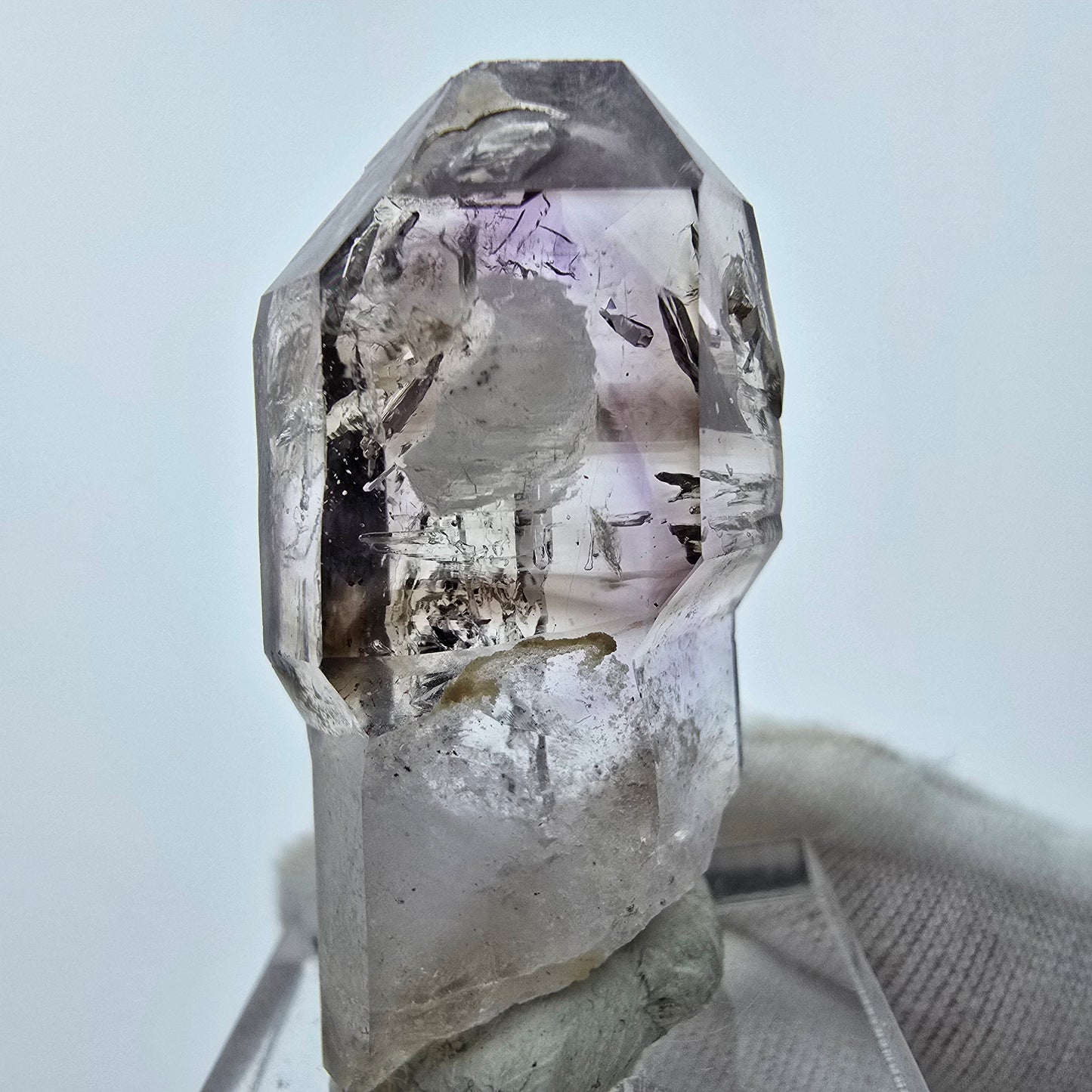 Sceptre d'améthyste fantôme Enhydro 2x Bubble Goboboseb, Namibie 38*20*16mm Collection
