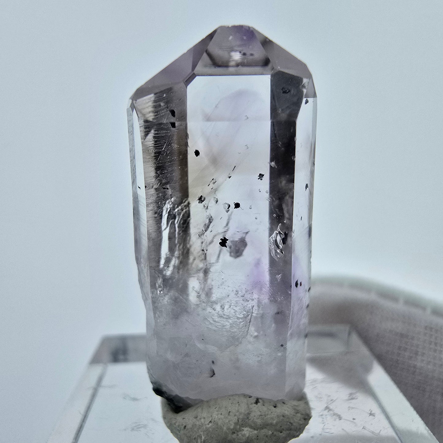 Phantom Amethyst Hämatit Kristall Streep Mine Goboboseb Namibia 29*13*8mm