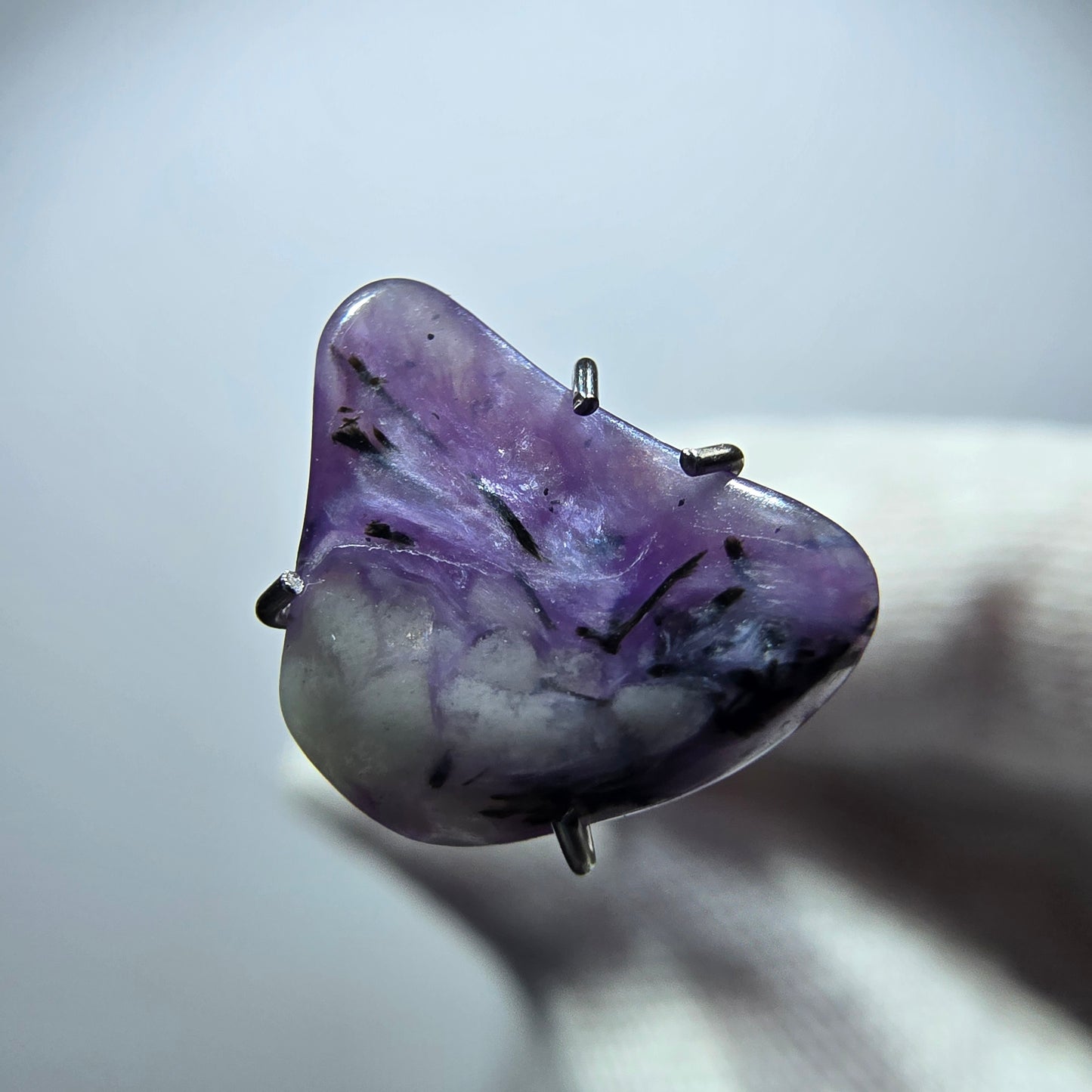 Rare Charoite crystal purple, polished Russia 12*9*3mm