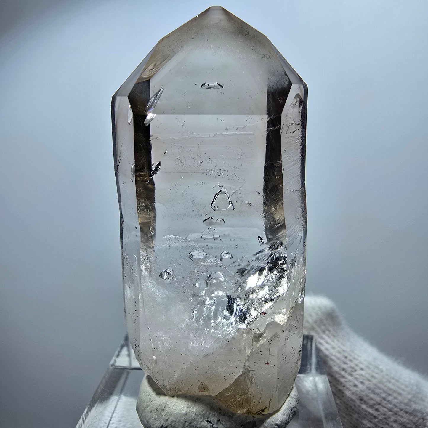 Clear Phantom Smoky Quartz Scepter Point Goboboseb, Namibia 45*21*13mm