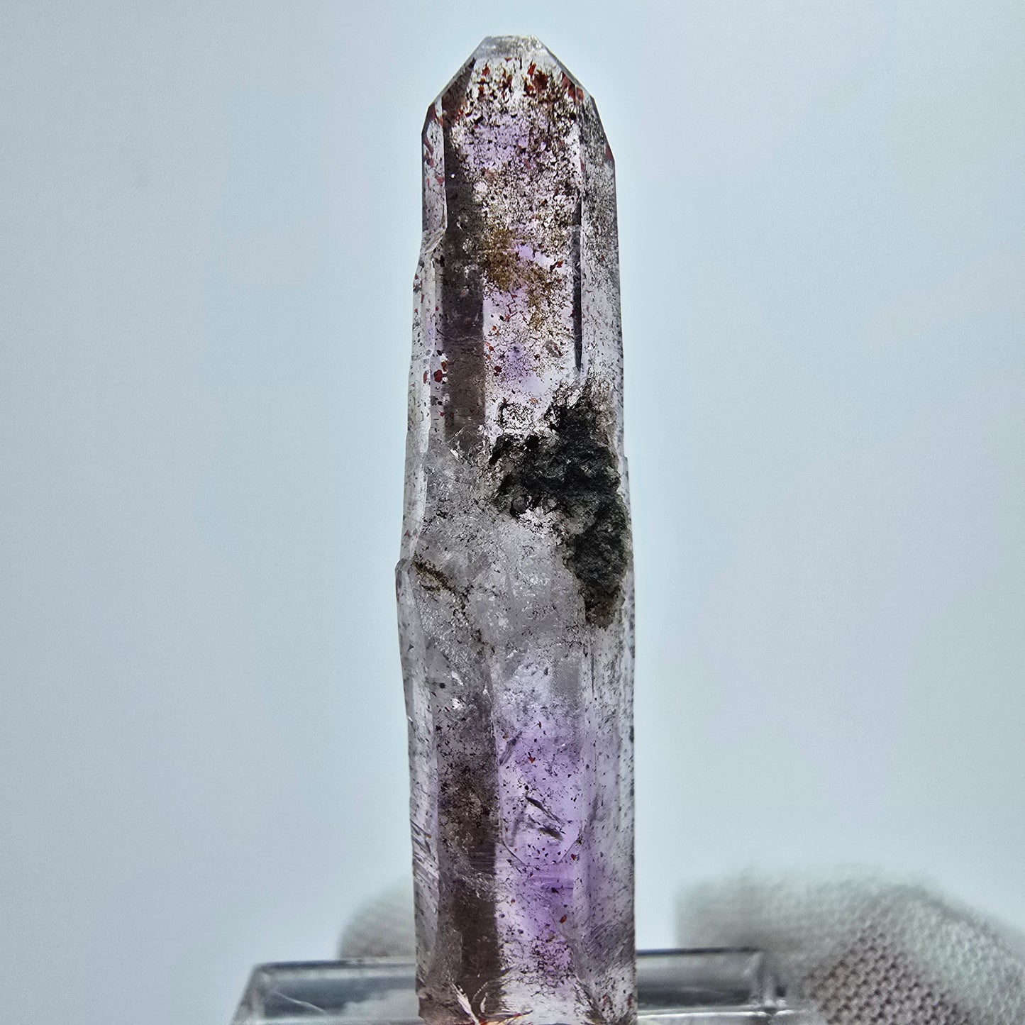 Harlekin Phantom Amethyst DT Kristall Goboboseb, Namibia 44*10*9mm Sammlung
