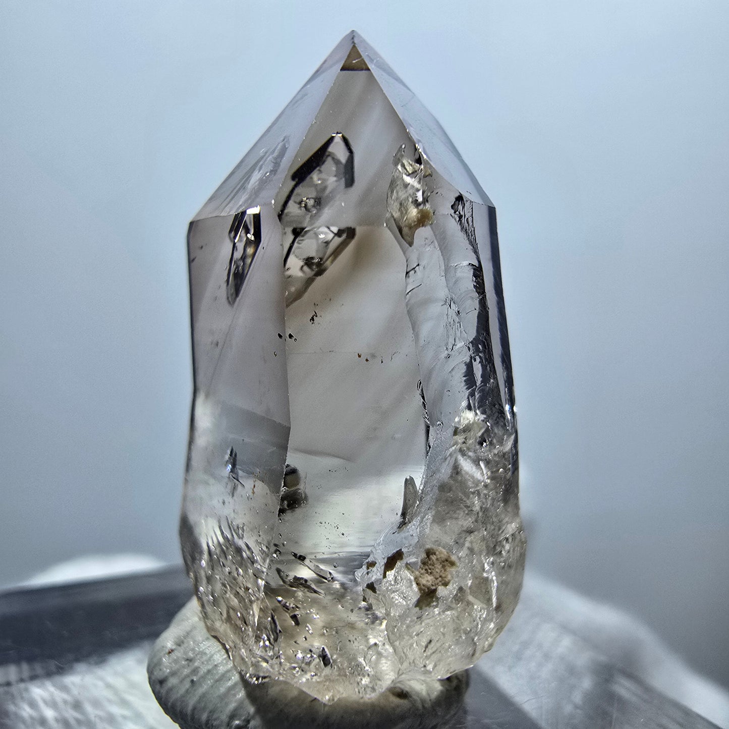 Clear Phantom Smoky Quartz Scepter Point Goboboseb, Namibia 28*14*12mm