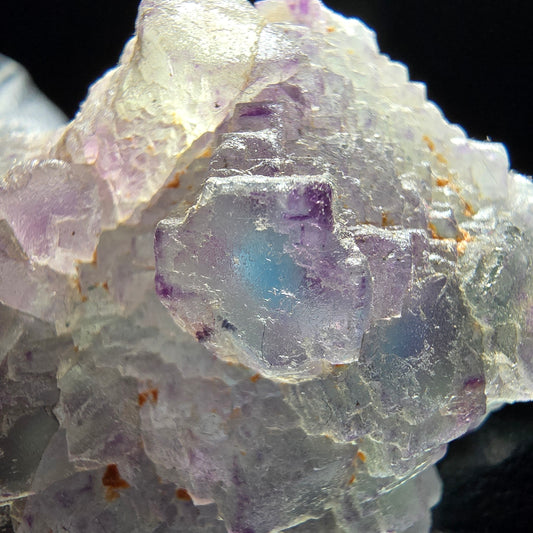 Zonare Phantom Fluorit Stufe lila grün blau, gestuft Omehane, Namibia 45*36*18mm