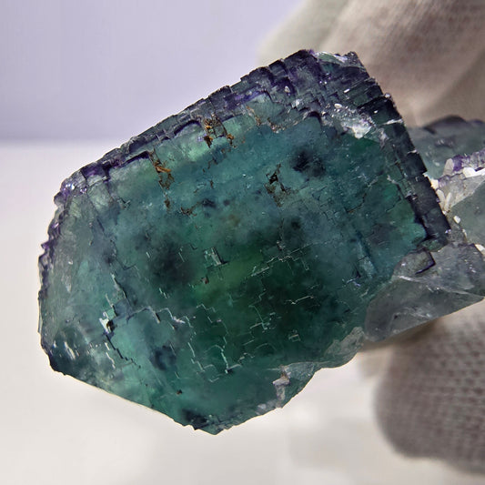 Spécimen de cube de fluorite fantôme parqueté zonal Okorusu, Namibie 39*31*19 mm