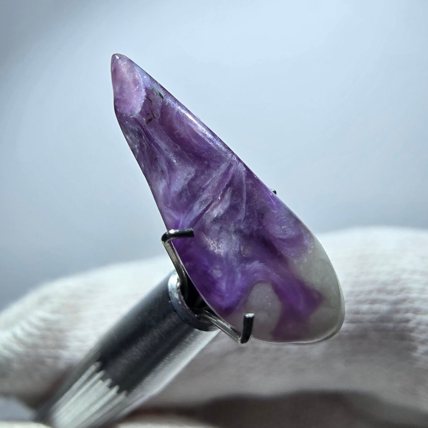 Rare Charoite crystal purple, polished Russia 21*8*6mm