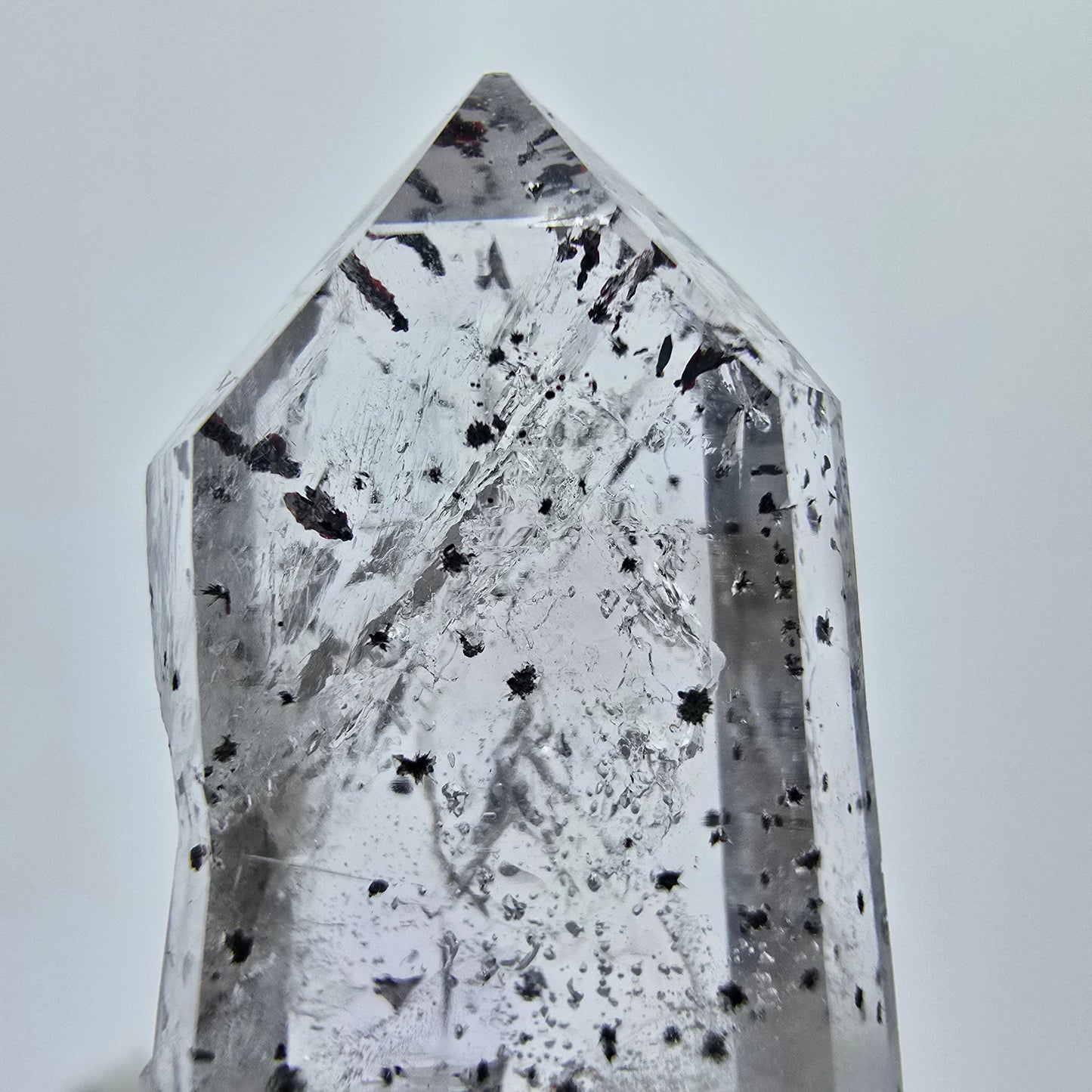 Harlekin Phantom Quarz Kristall Streep Mine Goboboseb Namibia 34*12*11mm