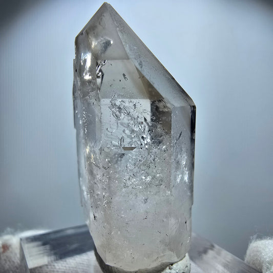 Enhydro Phantom Rauchquarz Zepter, 1x Blase Goboboseb, Namibia 34*19*13mm