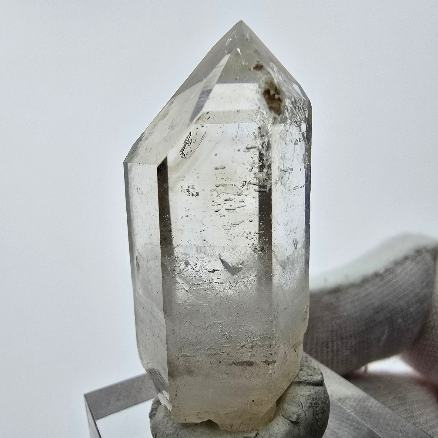 Enhydro Phantom Smoky Quartz Tip 1x Bubble Goboboseb, Namibie 42*17*16mm