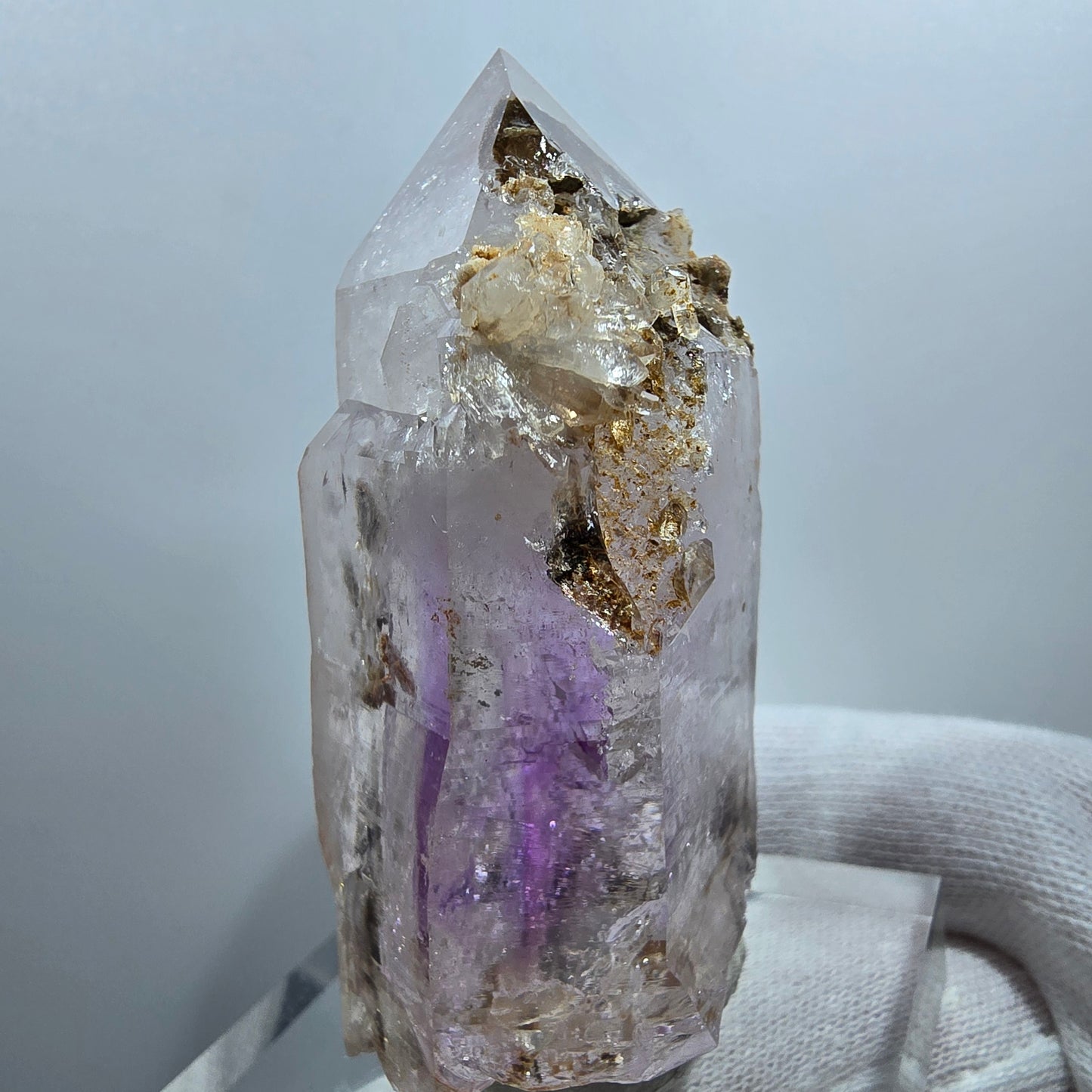 Sceptre d'améthyste fantôme Enhydro, 1x Goboboseb de poche Bubble Valentine Namibie 66*39*25mm