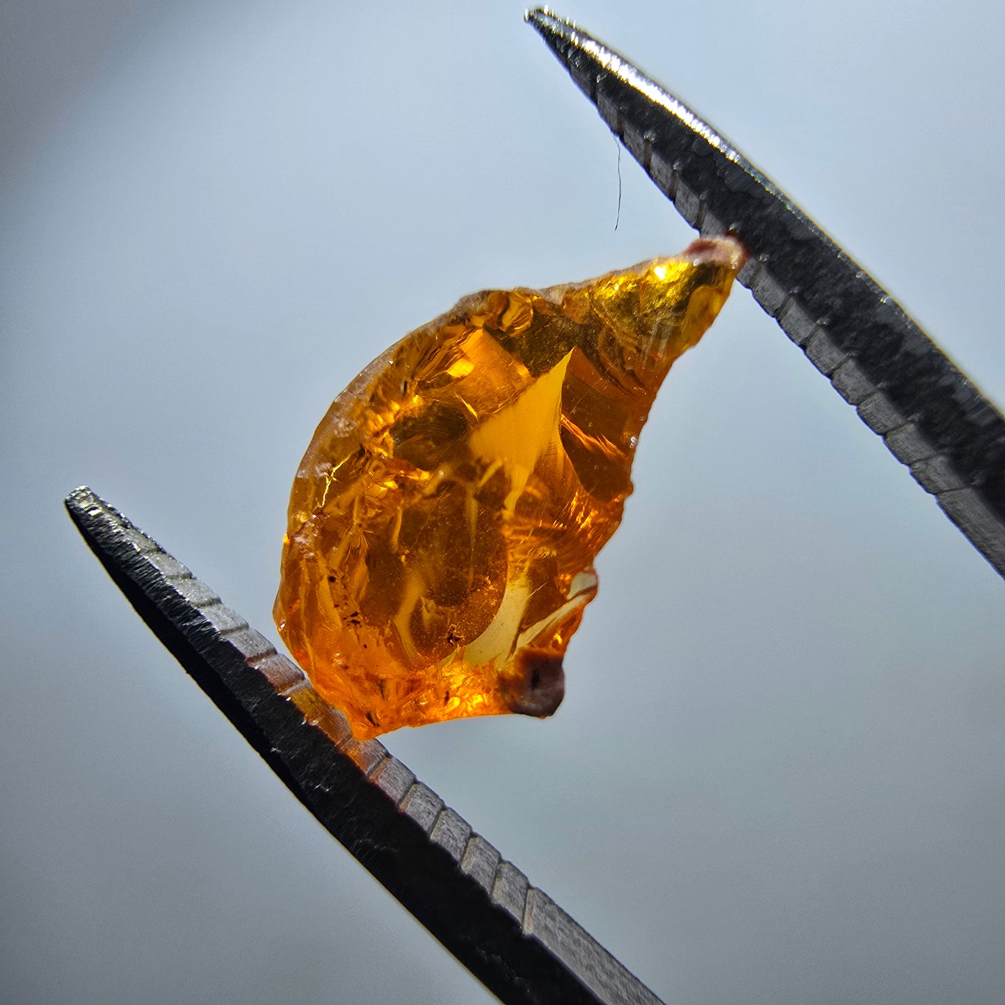 Seltener Feueropal Kristall, rot orange Mexiko 11*7*4mm
