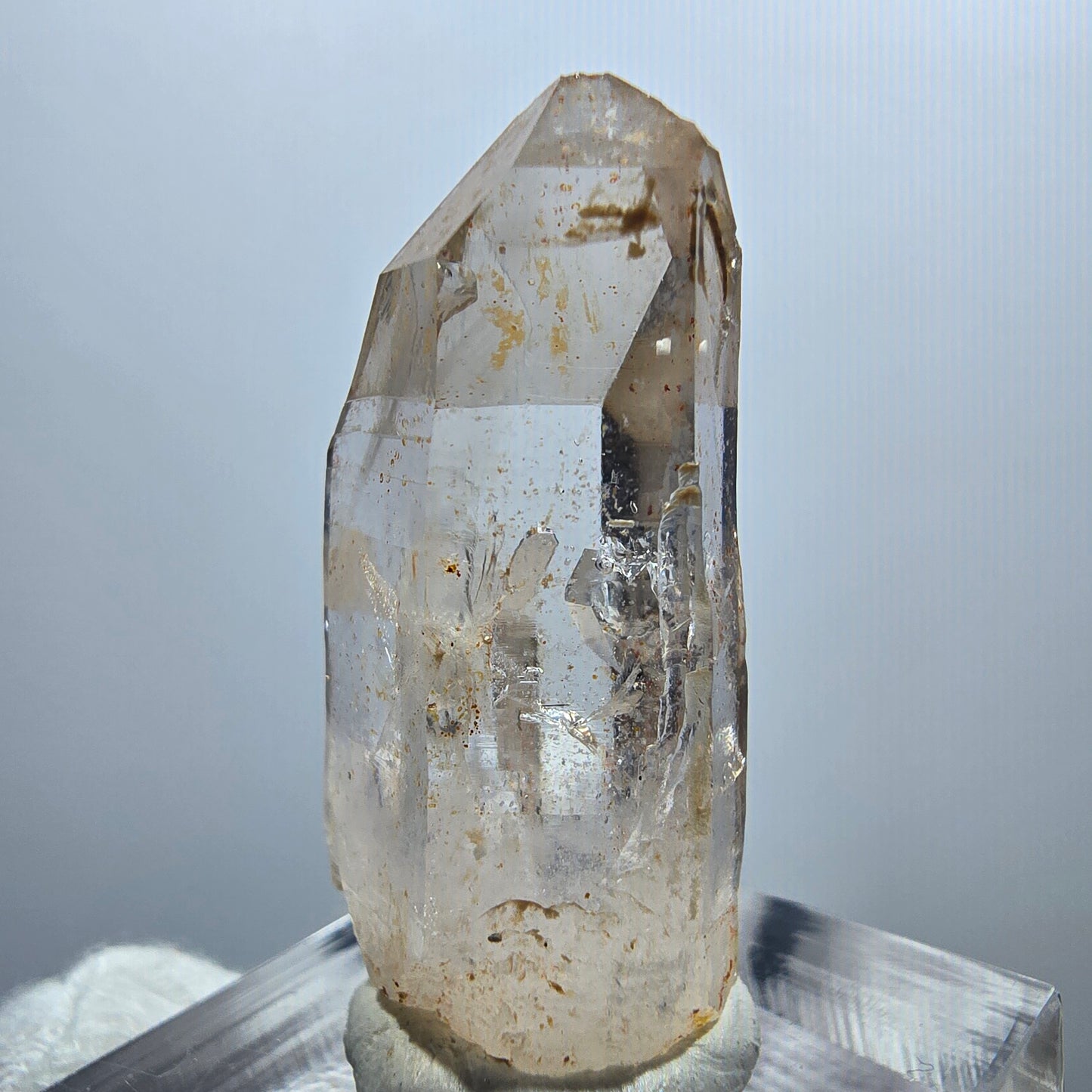 Enhydro Phantom Smoky Quartz Scepter, 1x Bubble Goboboseb, Namibia 33*17*11mm